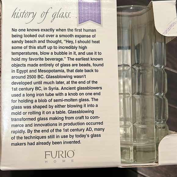Furio vintage Tartan vintage beverage glasses NIB - Picture 5 of 5